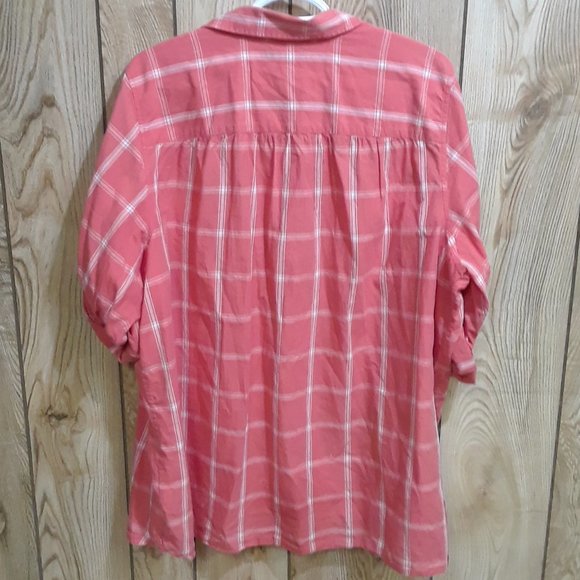 Lands'End Rolled Long Sleeve Dress Shirt - Picture 2 of 7